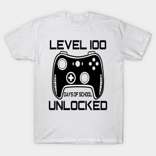 Level 100 completed 100 days of school unlocked T-Shirt